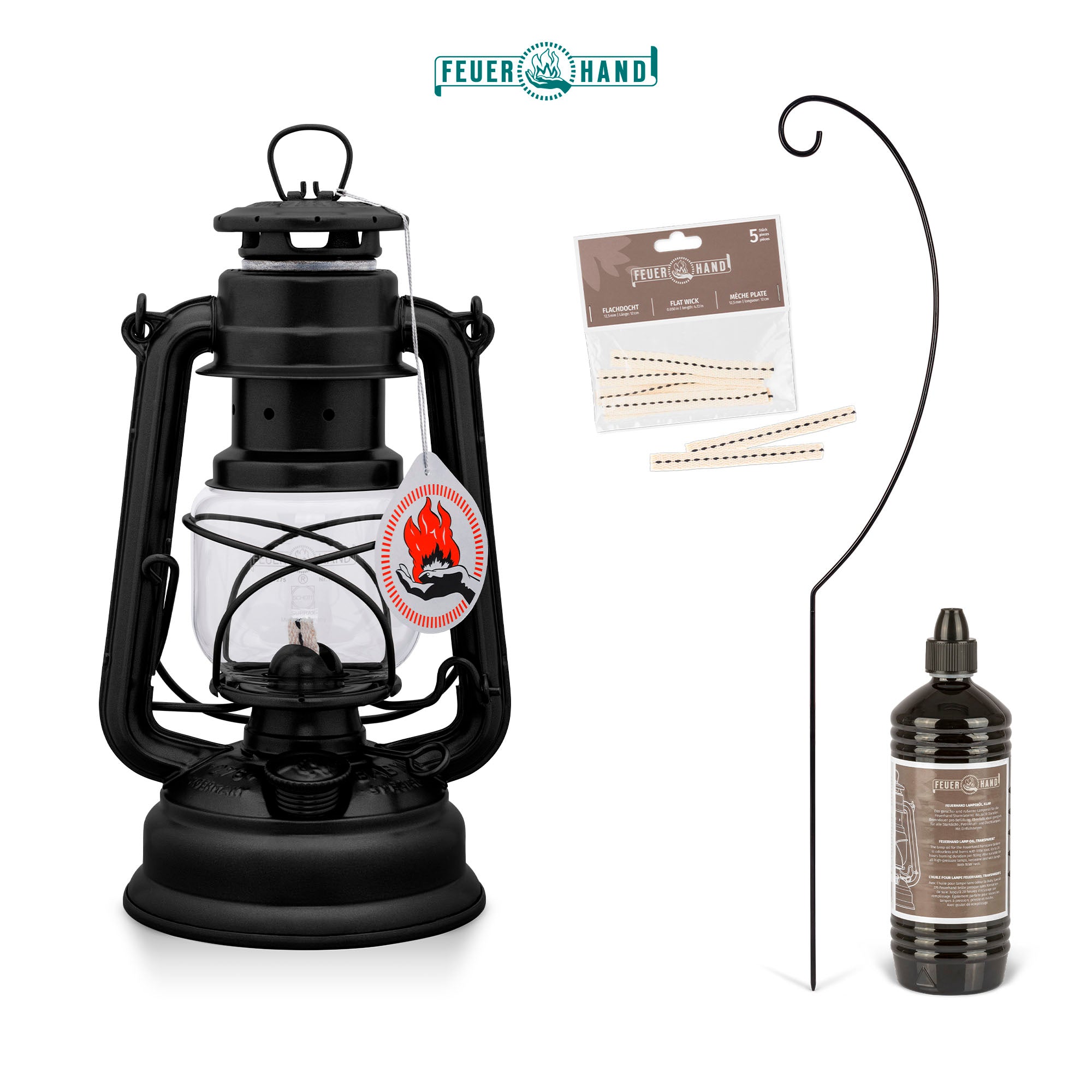 Starter set: Baby Special 276 matt black with lantern holder