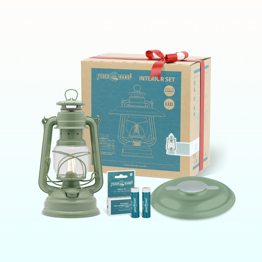 LED Laterne - Interior Set Sage Green