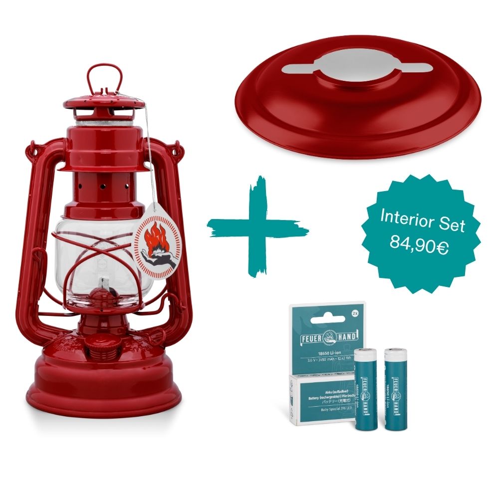 LED Laterne + Akku + Reflektorschirm - Black Friday 2025 Interior Set
