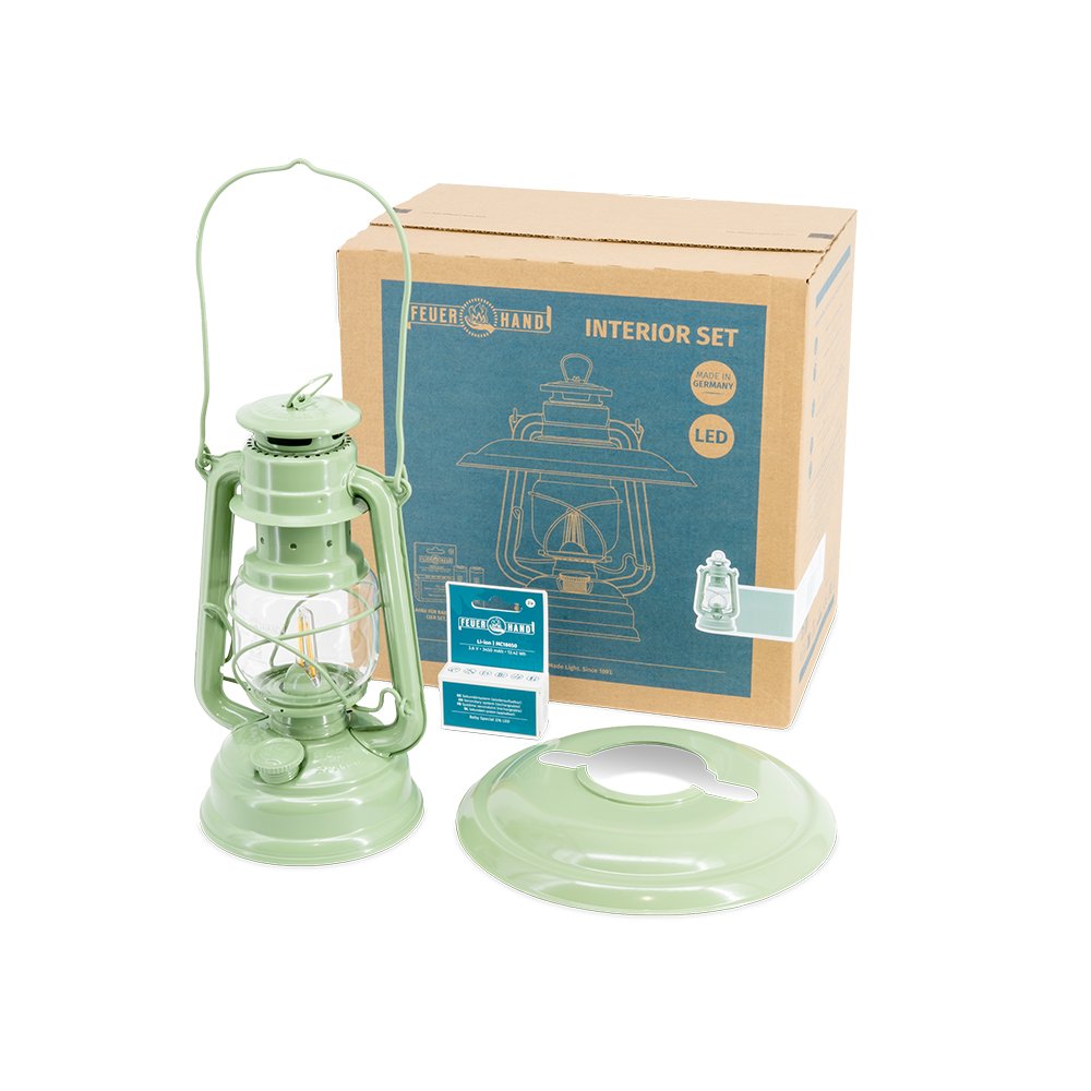 LED Laterne - Interior Set Sage Green